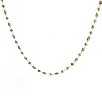 JPNC-892/14111 Emerald Necklace | 14K