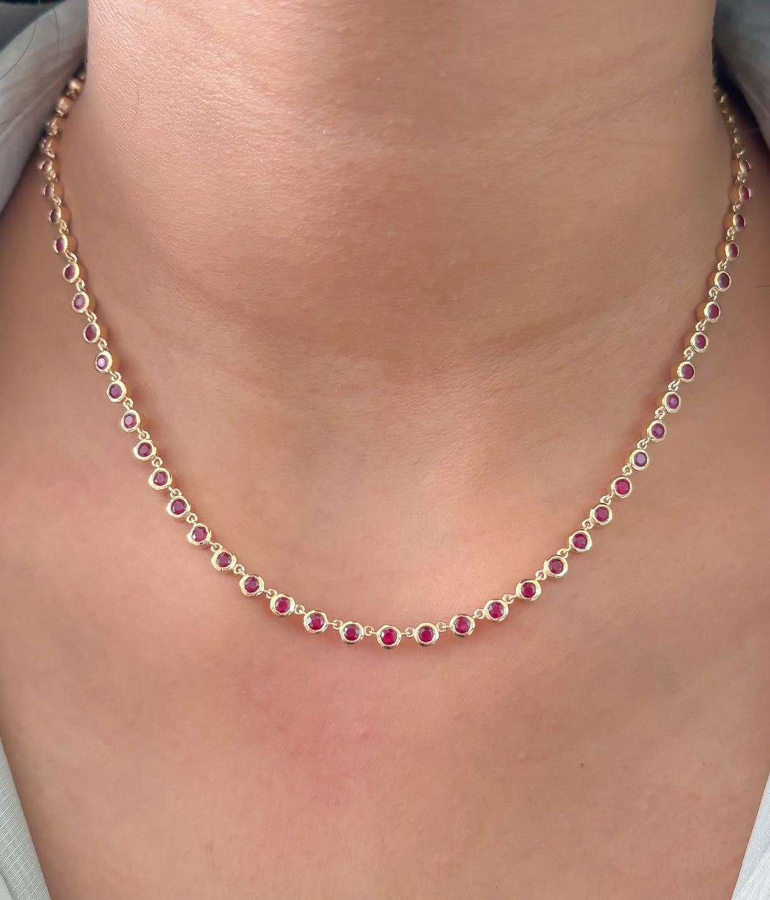 JPNC-894/14199 Ruby Necklace | 14K