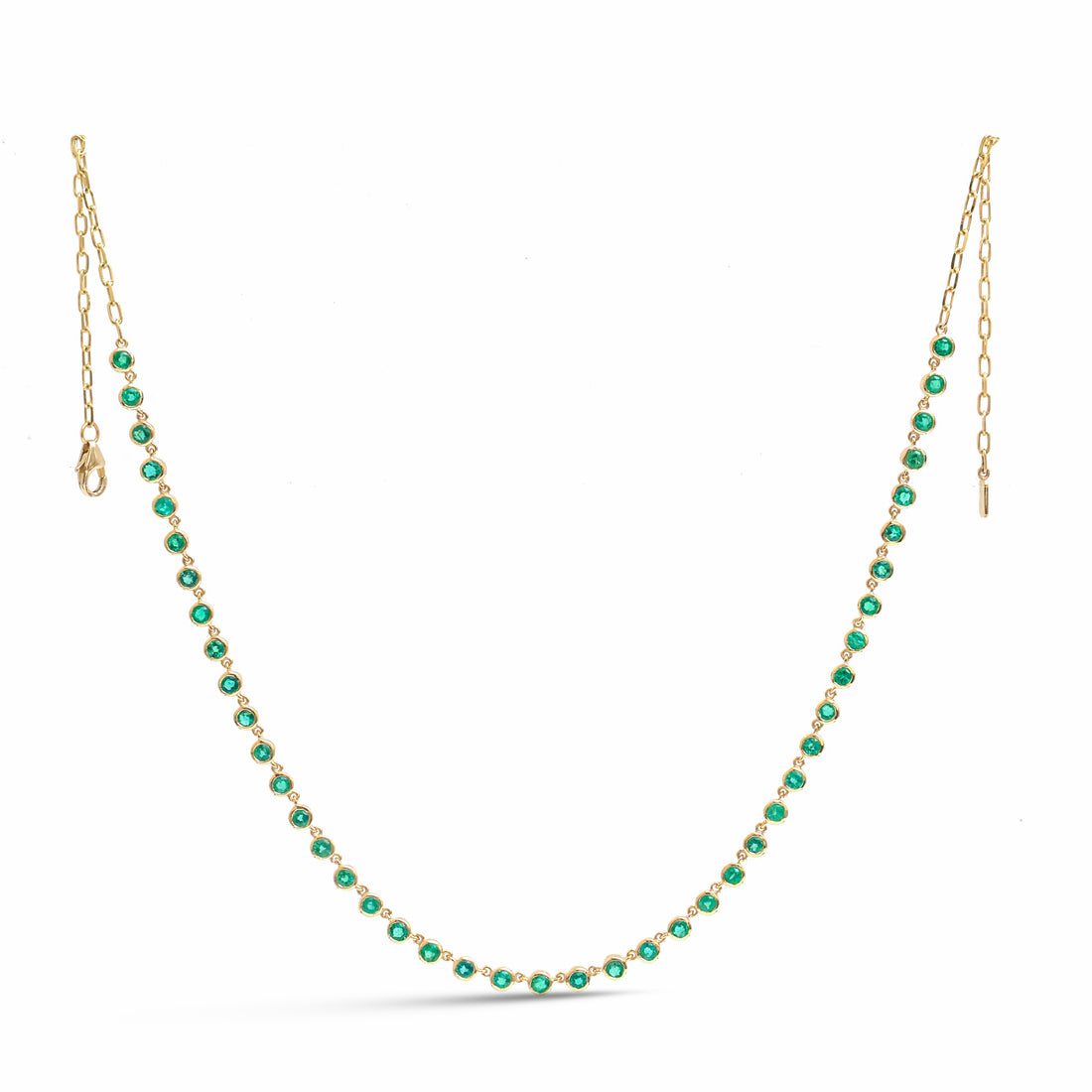 JPNC-895/14206 Emerald Necklace | 14K