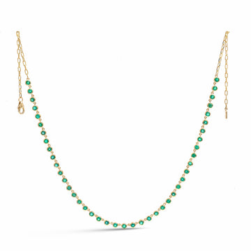 JPNC-895/14206 Emerald Necklace | 14K