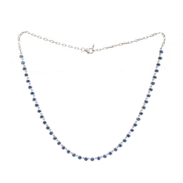 JPNC-897/14288 Blue Sapphire Necklace | 14K
