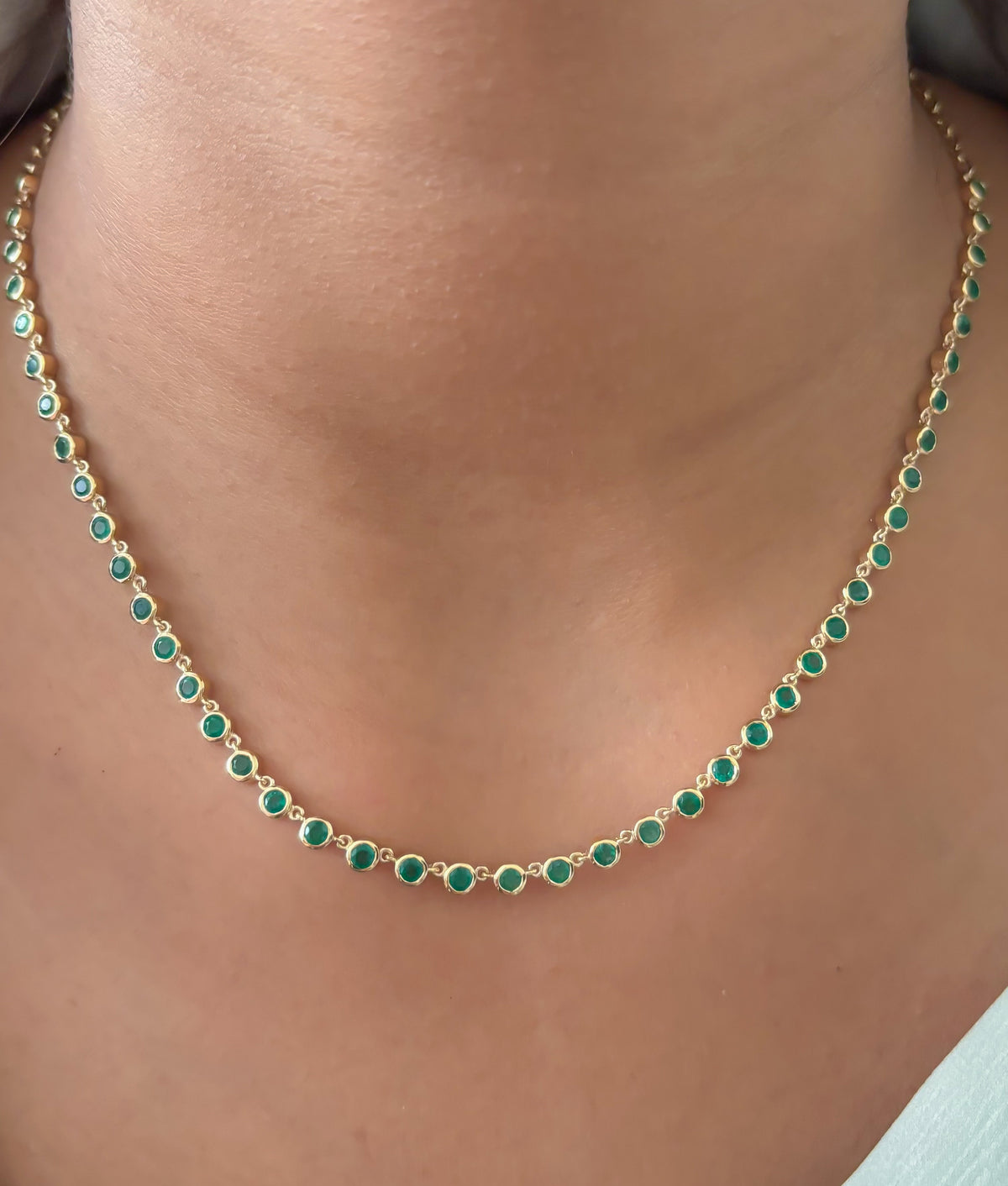 JPNC-898/14289 Emerald Necklace | 14K