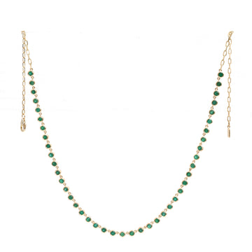 JPNC-898/14289 Emerald Necklace | 14K