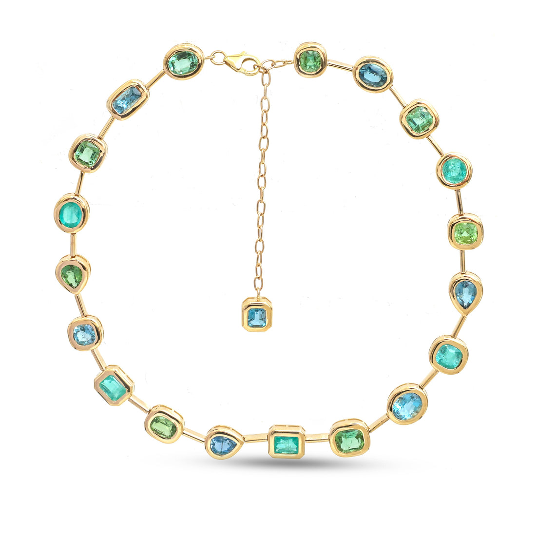 JPNC-899/14292 Tourmaline Mix Necklace | 14K