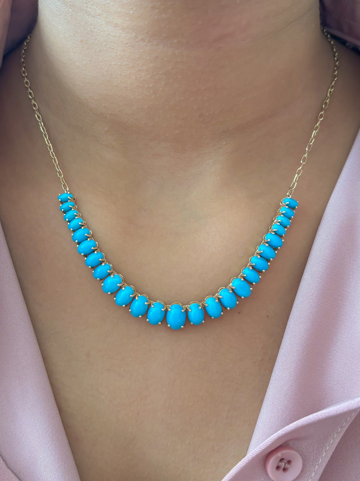 JPNC-901/14418 Turquoise Necklace | 14K