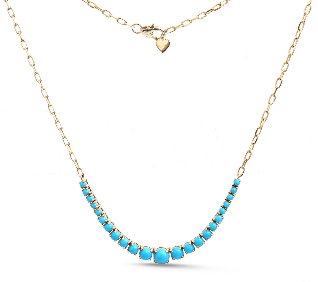 JPNC-901/14418 Turquoise Necklace | 14K