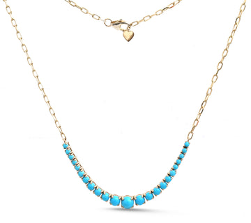 JPNC-901/14418 Turquoise Necklace | 14K