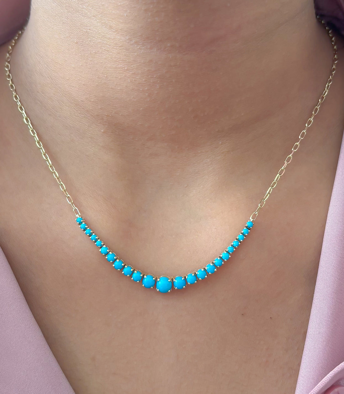 JPNC-902/14419 Turquoise Necklace | 14K