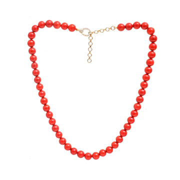 JPNC-903/14459 Coral Diamond Necklace | 14K