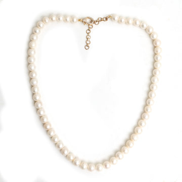 JPNC-904/14460 Pearl Diamond Necklace | 14K