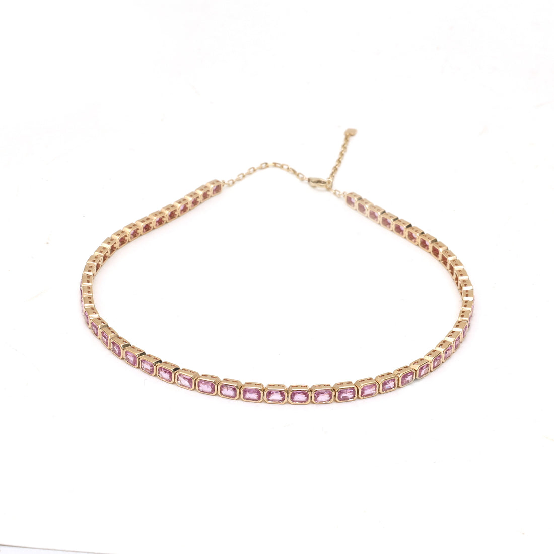 JPNC-911/14538 Pink Sapphire Necklace | 14K