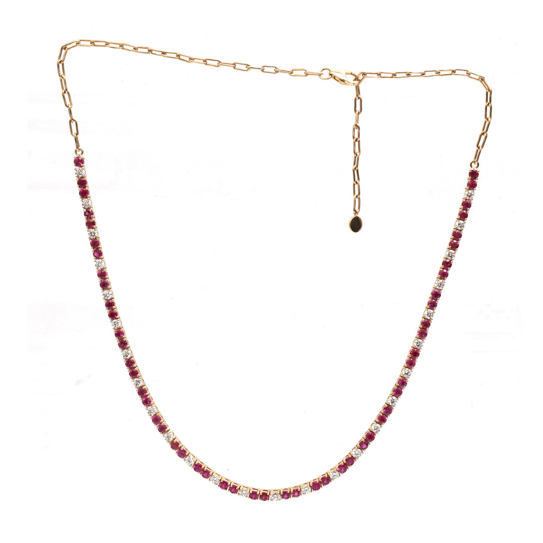 JPNC-916/14632 Ruby Diamond Necklace | 18K