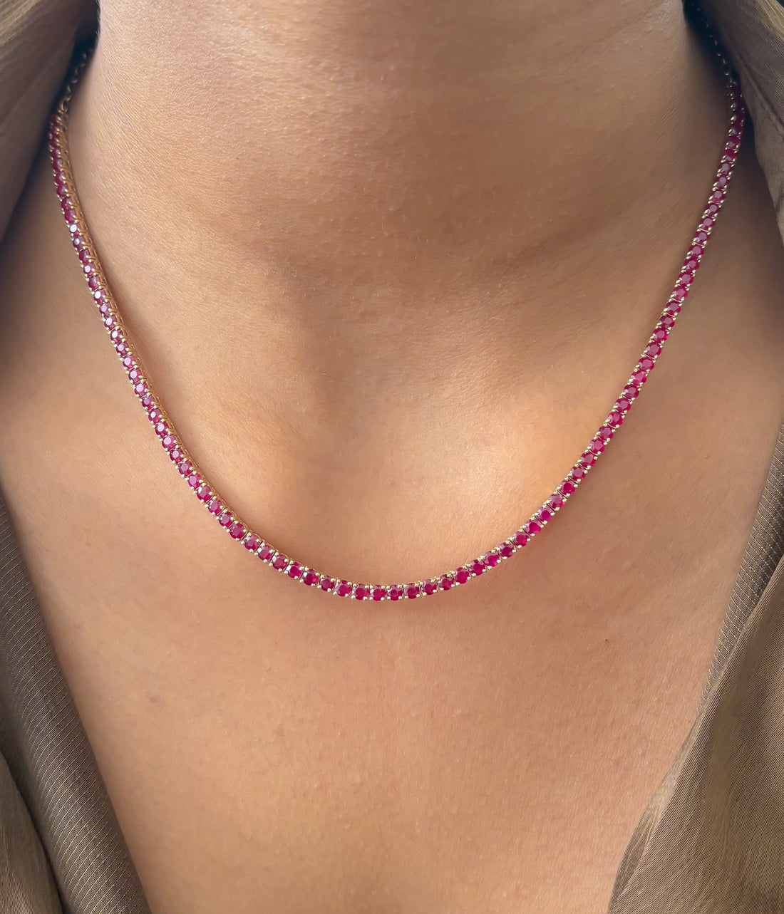 JPNC-925/14641 Ruby Necklace | 14K
