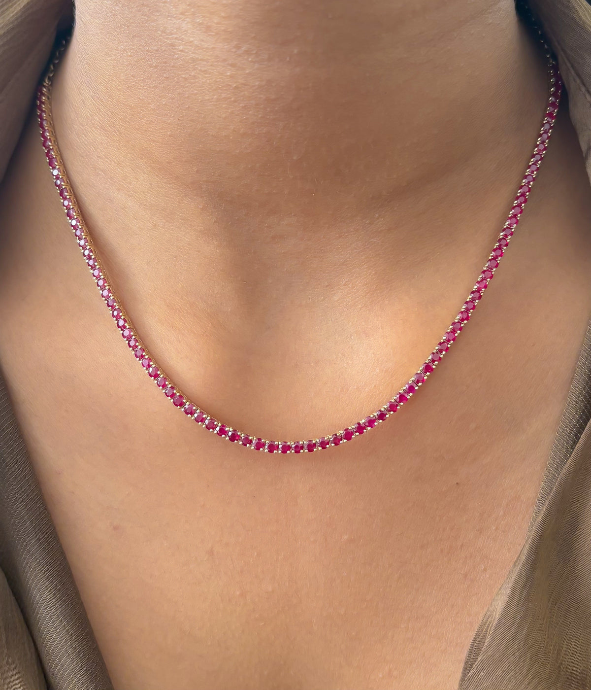 JPNC-925/14641 Ruby Necklace | 14K