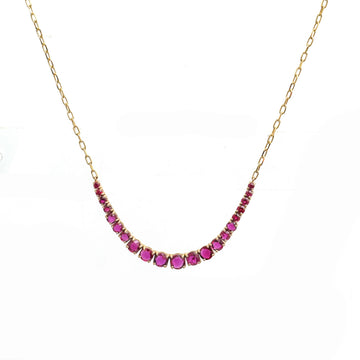 JPNC-928/14721 Ruby Necklace | 14K