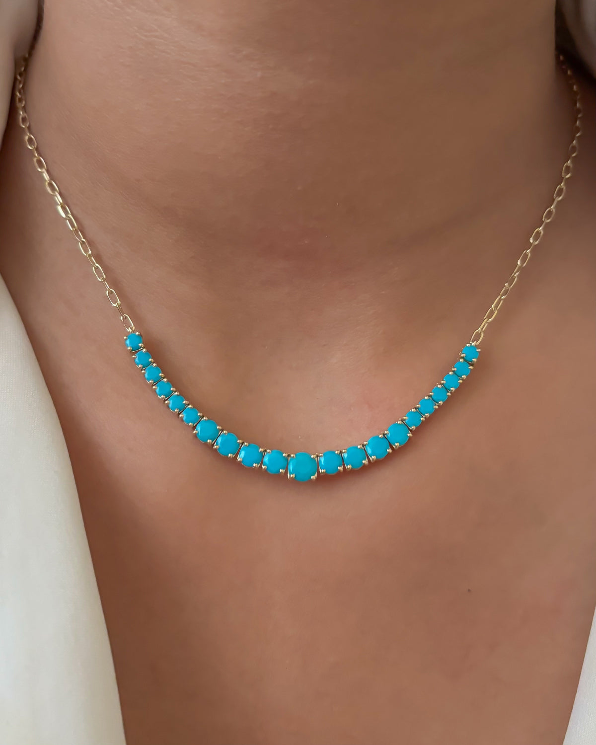 JPNC-930/14723 Turquoise Necklace | 14K