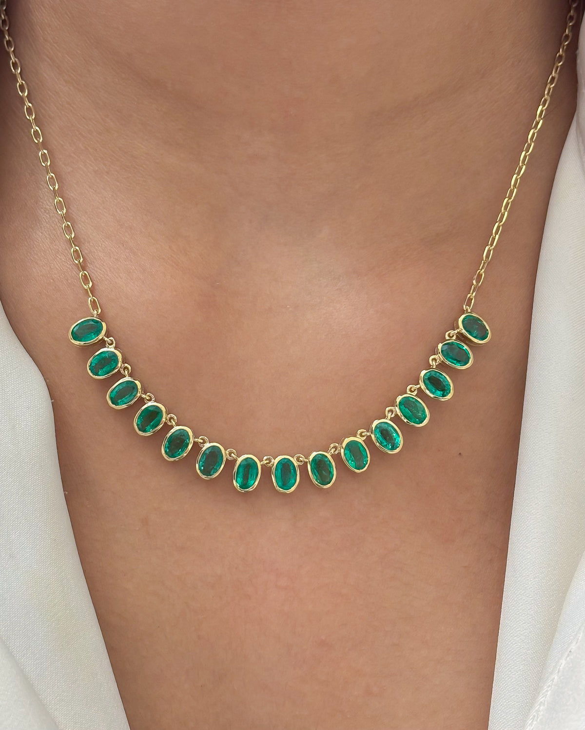JPNC-931/14770 Emerald Necklace | 14K