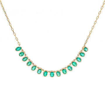 JPNC-931/14770 Emerald Necklace | 14K