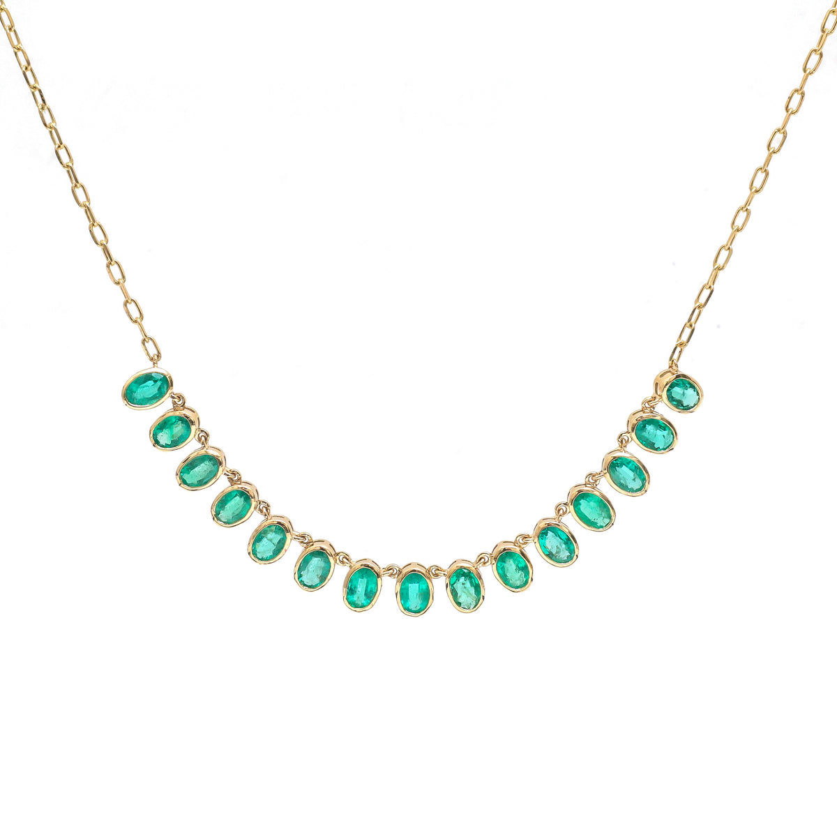 JPNC-931/14770 Emerald Necklace | 14K