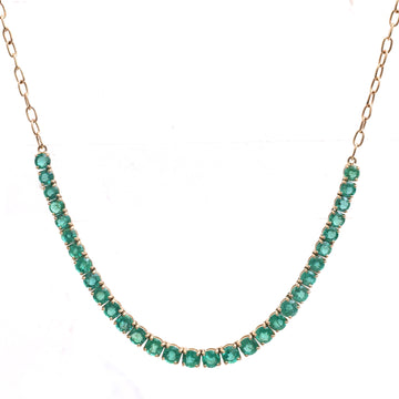 JPNC-940/14814 Emerald Necklace | 14K