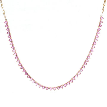 JPNC-951/14933 Pink Sapphire Necklace | 14K