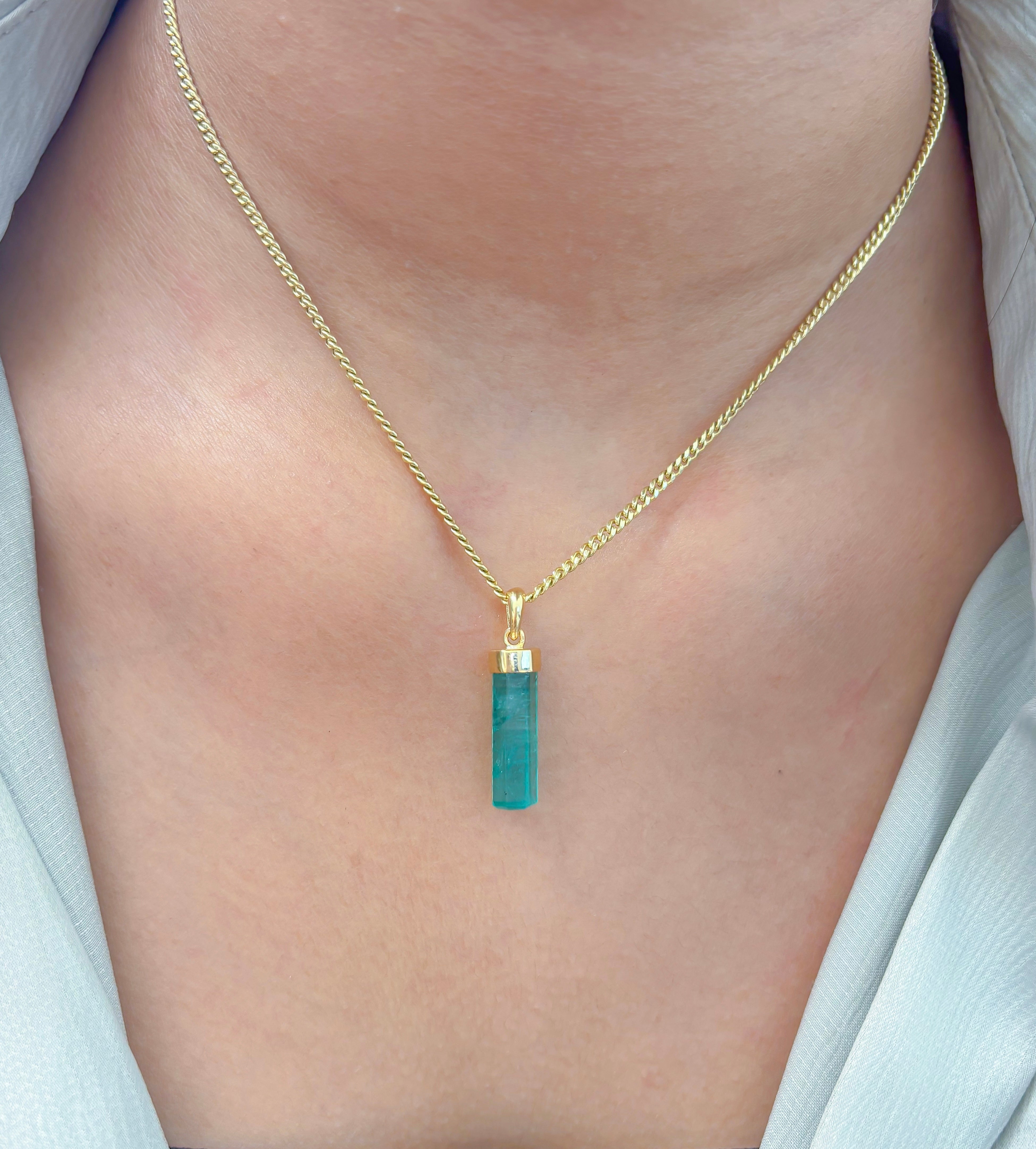 JPPD-1027/10537 Emerald Pendant | 18K