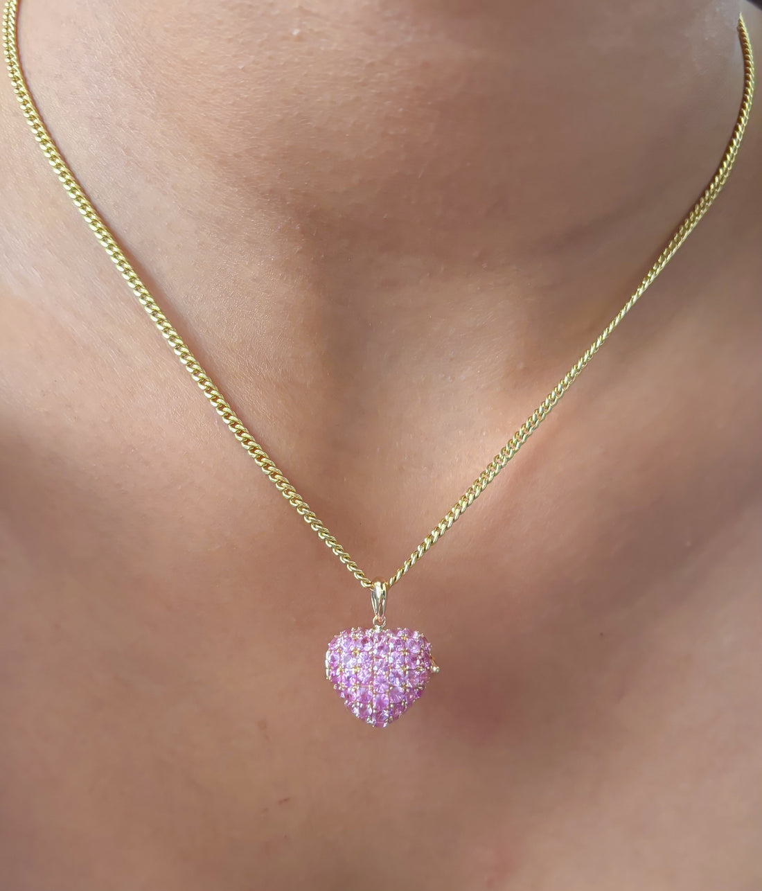 JPPD-1038/10564 Pink Sapphire Pendant | 14K