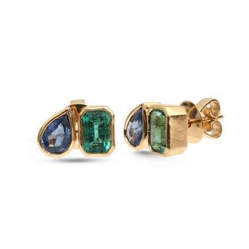 JPPD-1052/10620 Emerald Blue Sapphire Pendant | 18K