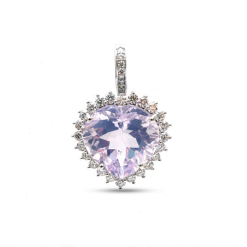 JPPD-1173/11708 Lavender Diamond Pendant | 14K