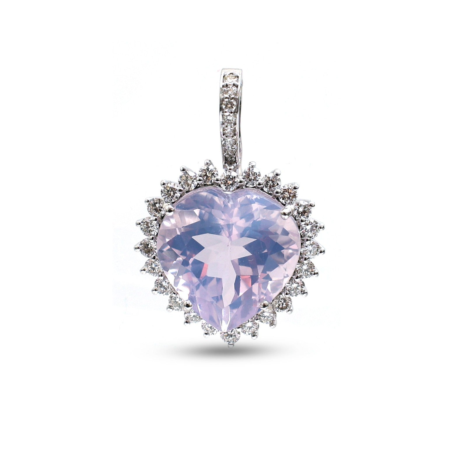 JPPD-1195/11901 Lavender Diamond Pendant | 14K