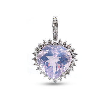 JPPD-1195/11901 Lavender Diamond Pendant | 14K