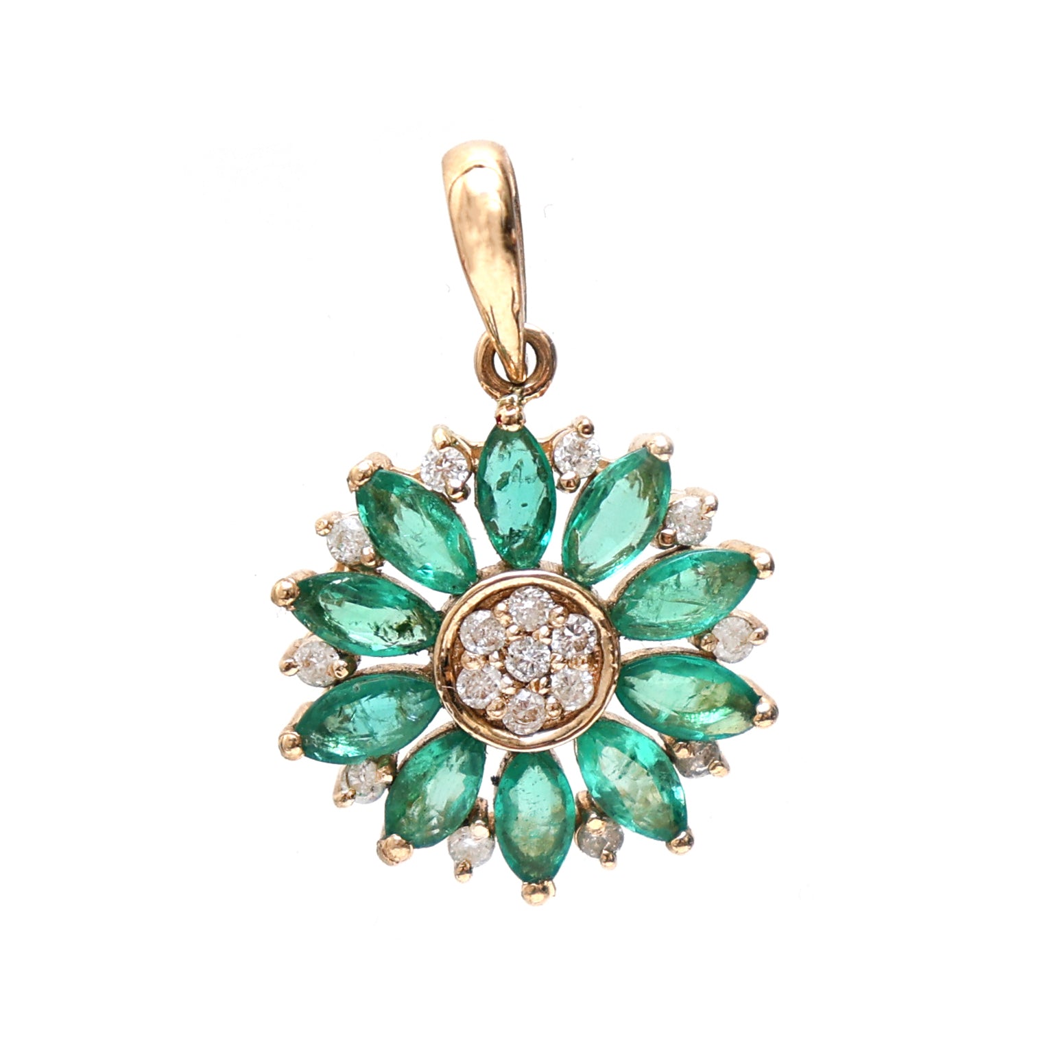 JPPD-119/2419 Emerald Pendant | 14K