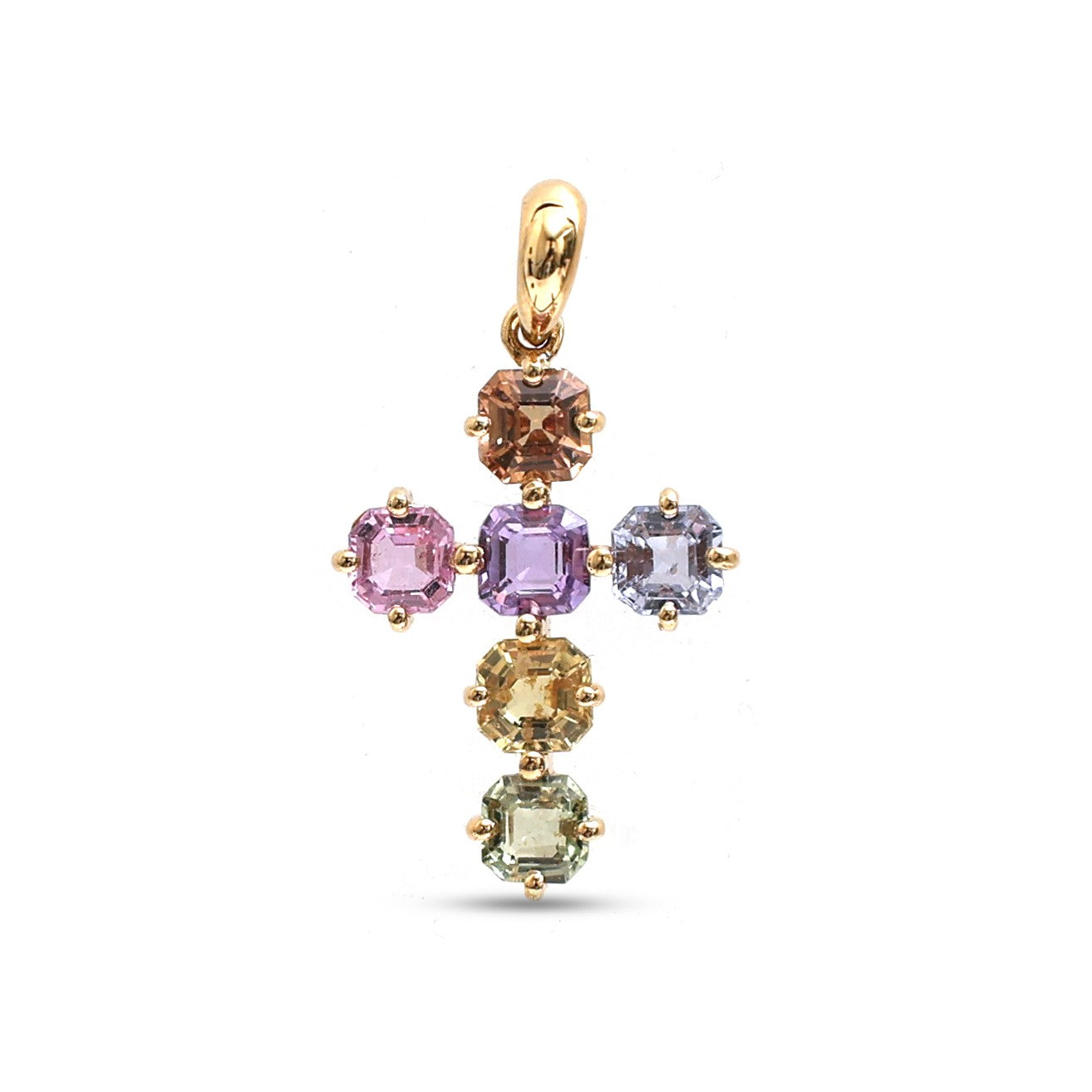 JPPD-1200/11947 Rainbow Sapphire Pendant | 18K