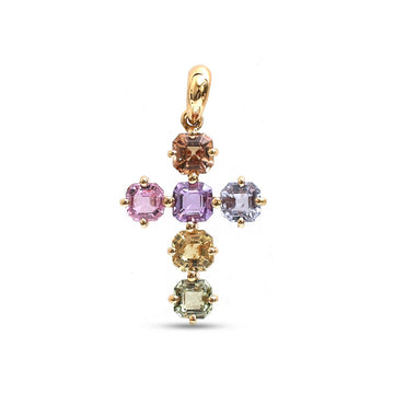 JPPD-1200/11947 Rainbow Sapphire Pendant | 18K