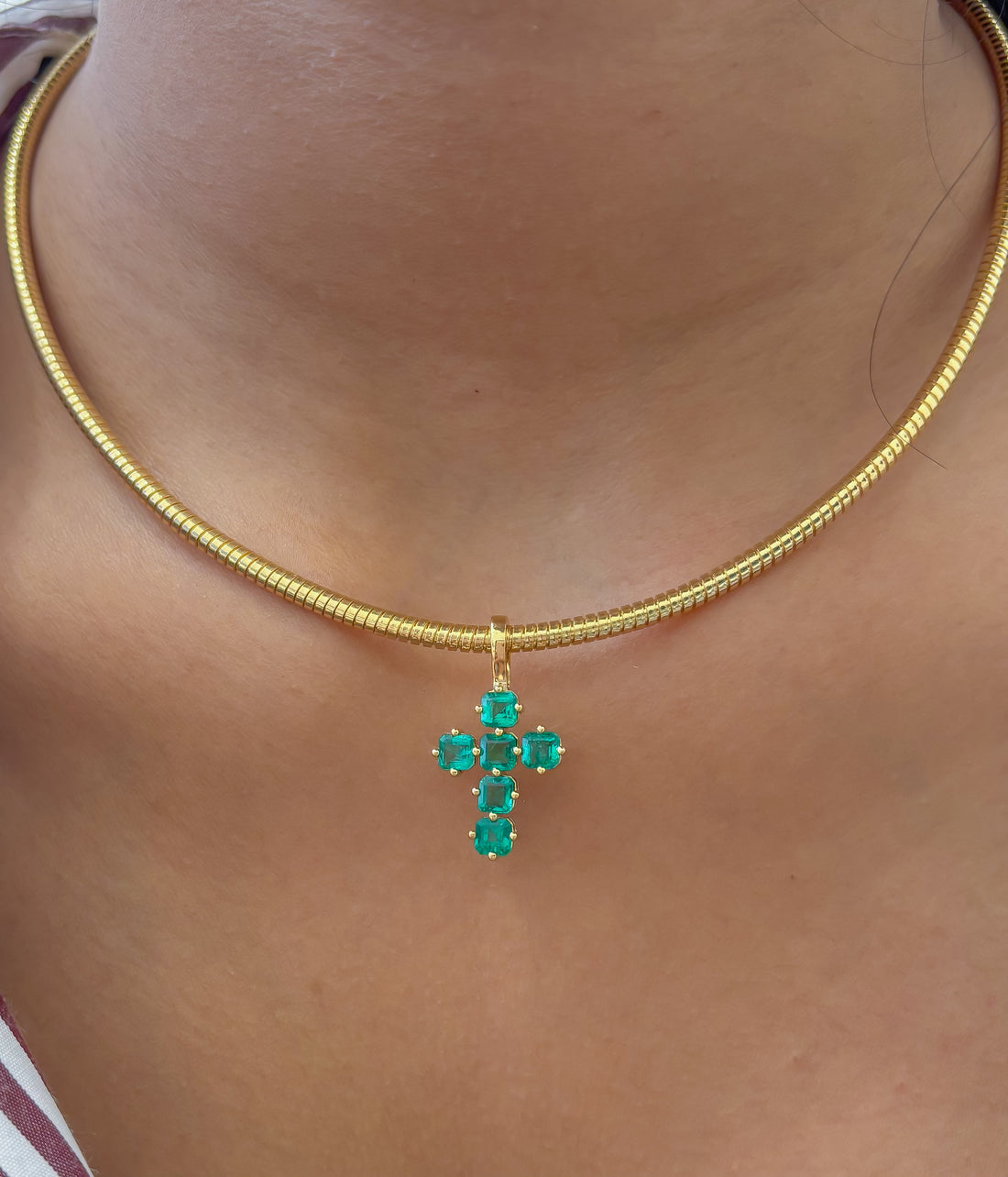 JPPD-1208/12017 Emerald Pendant | 18K