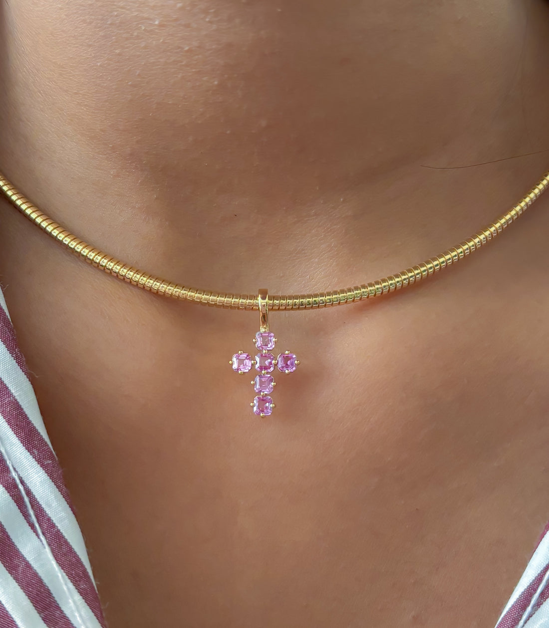 JPPD-1209/12018 Pink Sapphire Pendant | 18K