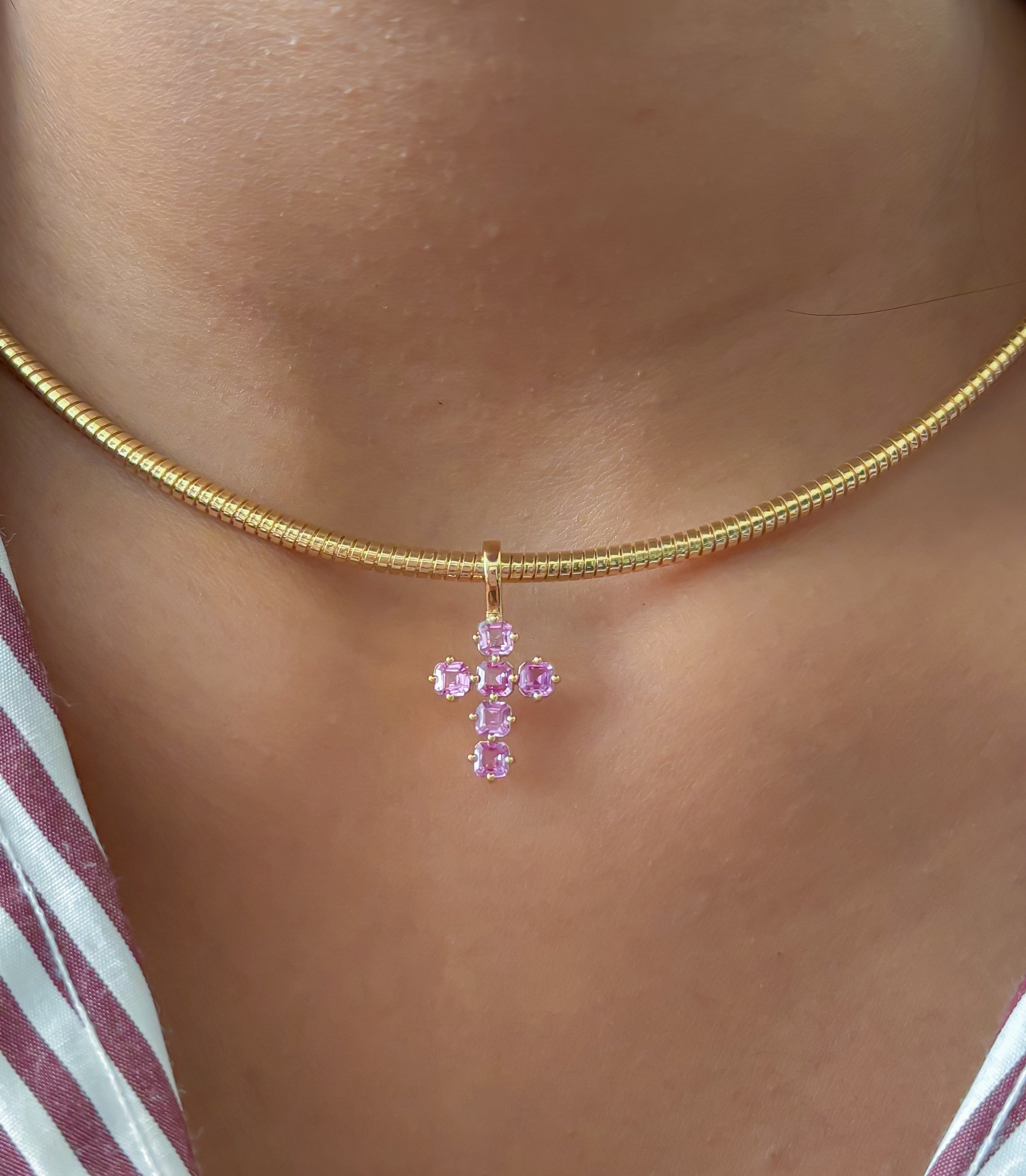 JPPD-1209/12018 Pink Sapphire Pendant | 18K