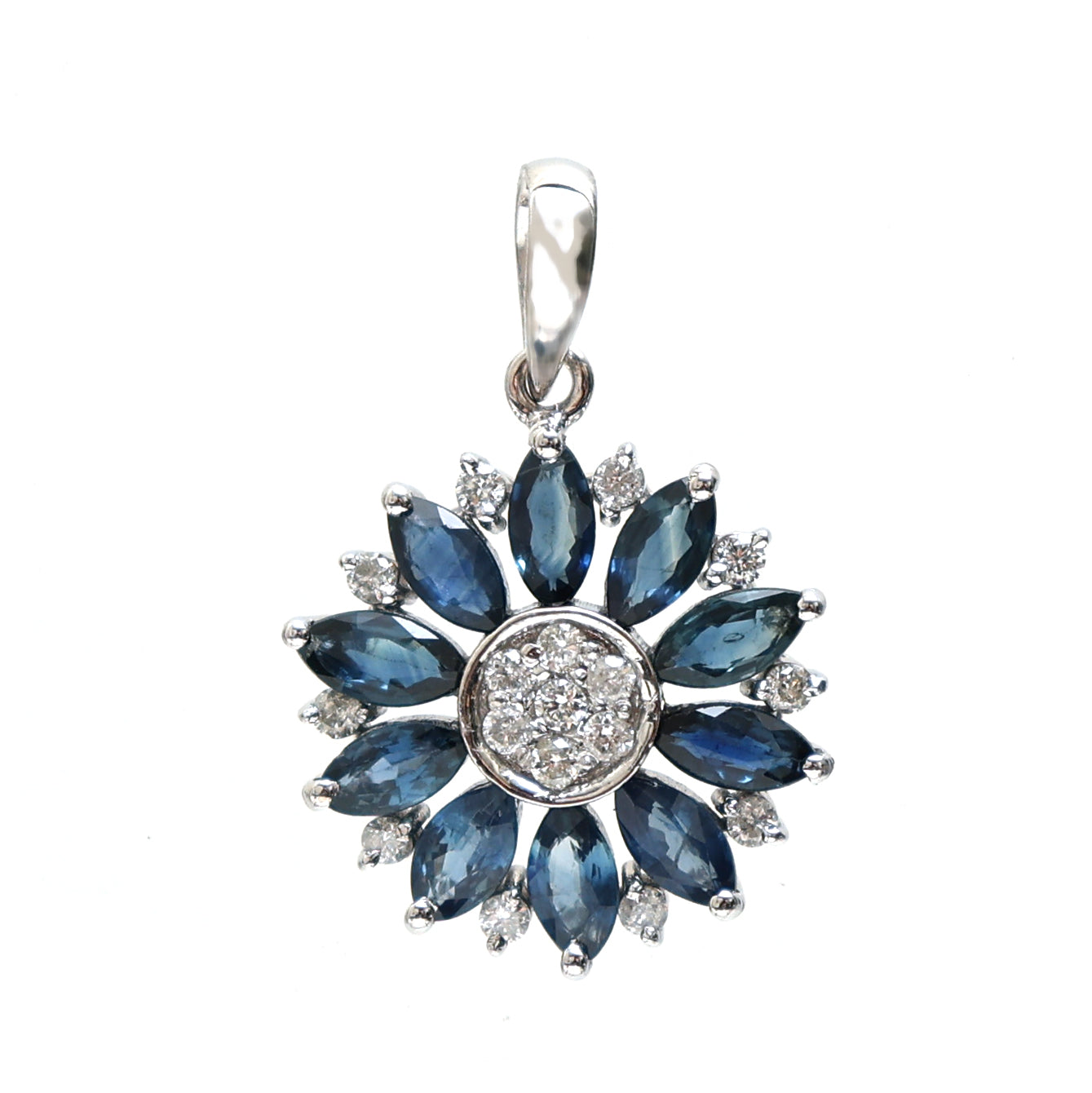 JPPD-120/2420 Blue Sapphire Pendant | 14K