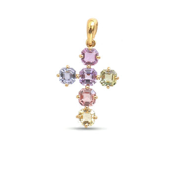 JPPD-1231/12225 Rainbow Sapphire Pendant | 14K
