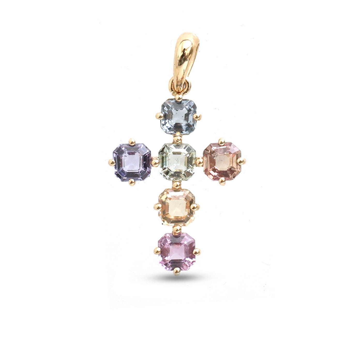 JPPD-1232/12226 Rainbow Sapphire Pendant | 14K