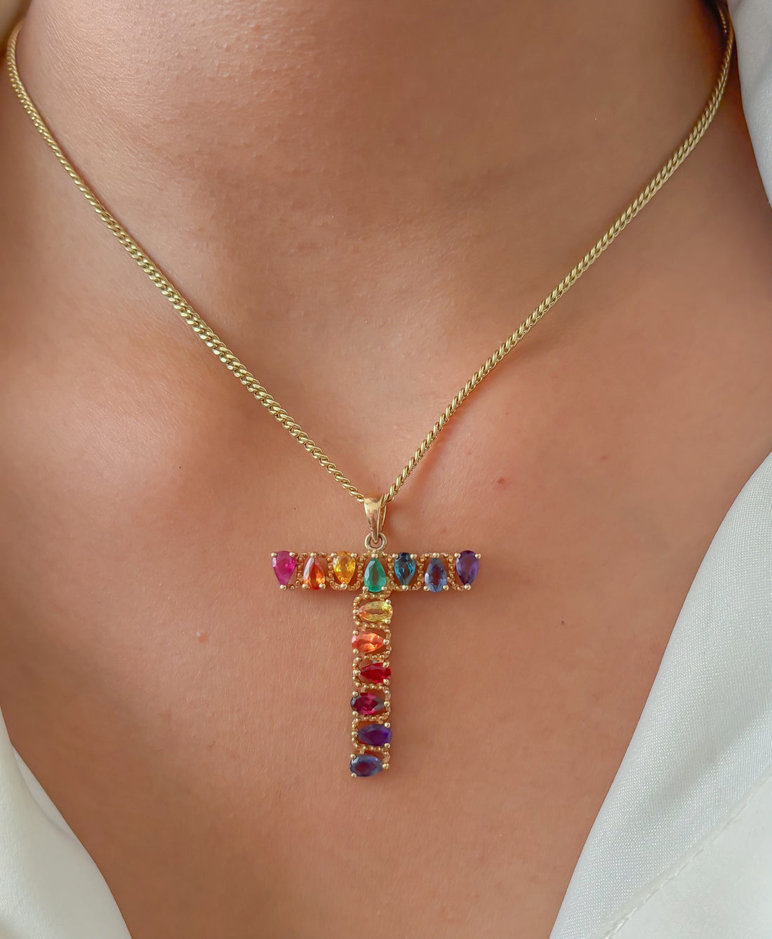 JPPD-143/2640 Rainbow Pendant | 14K