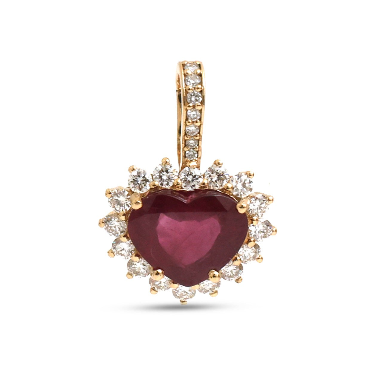 JPPD-1438/13467 Ruby Diamond Pendant | 18K