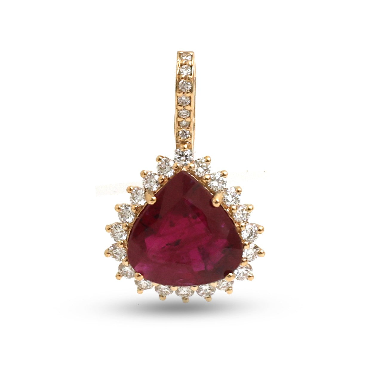 JPPD-1440/13482 Ruby Diamond Pendant | 18K