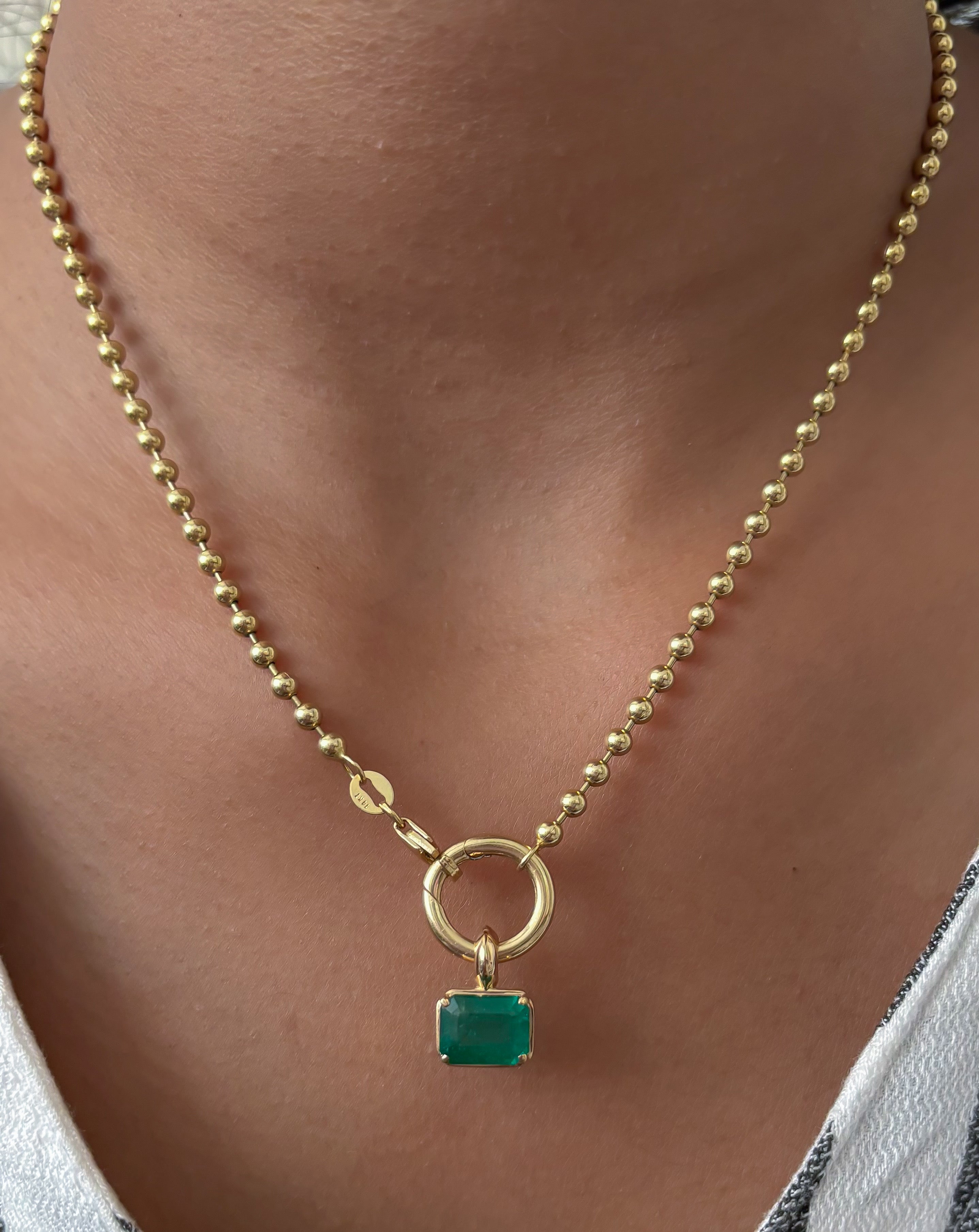 JPPD-1442/13504 Emerald Pendant | 14K