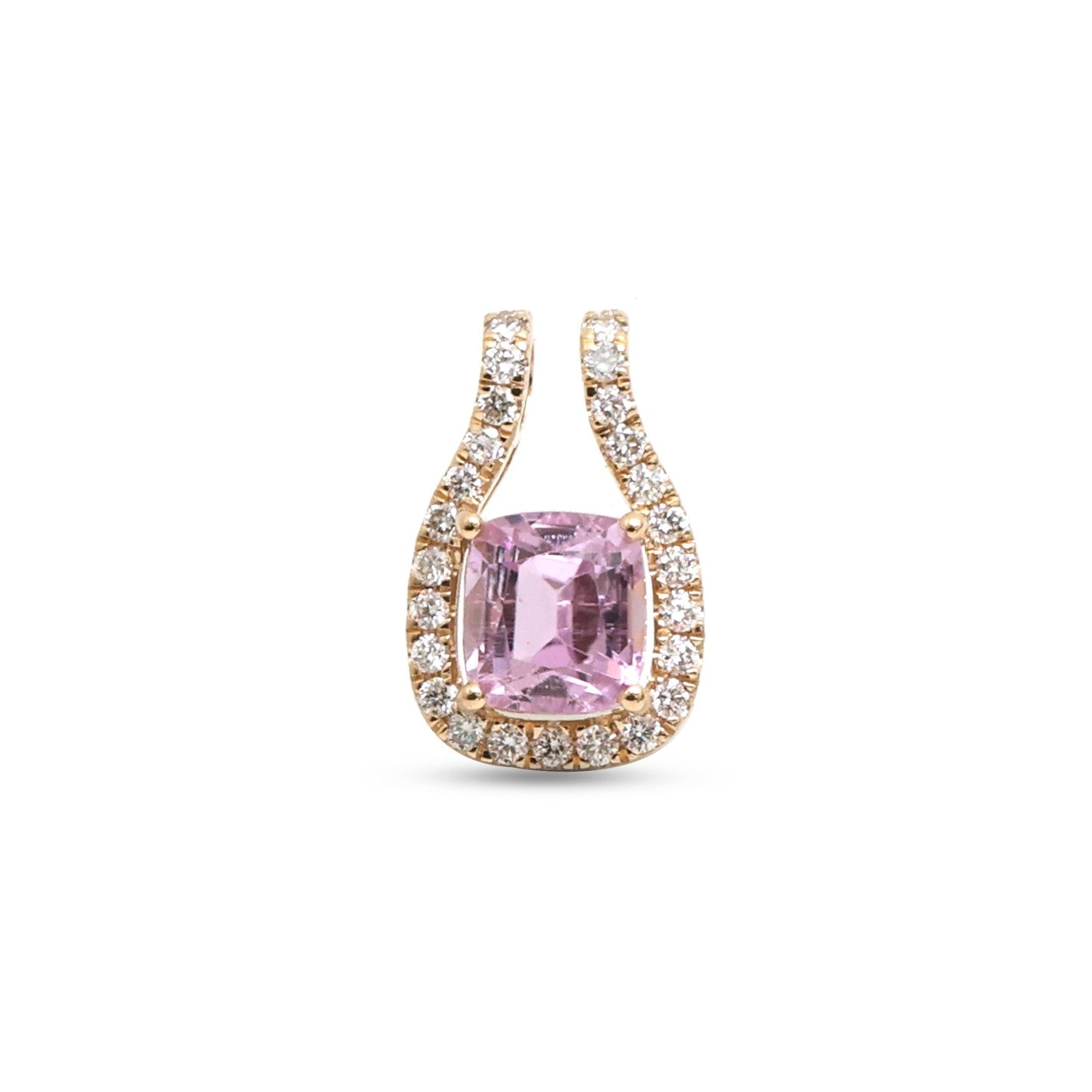 JPPD-1445/13507 Diamond Kunzite Pendant | 14K