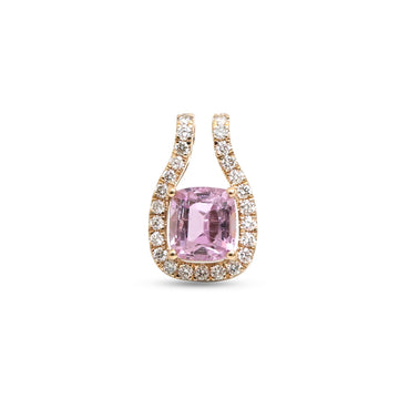 JPPD-1445/13507 Diamond Kunzite Pendant | 14K