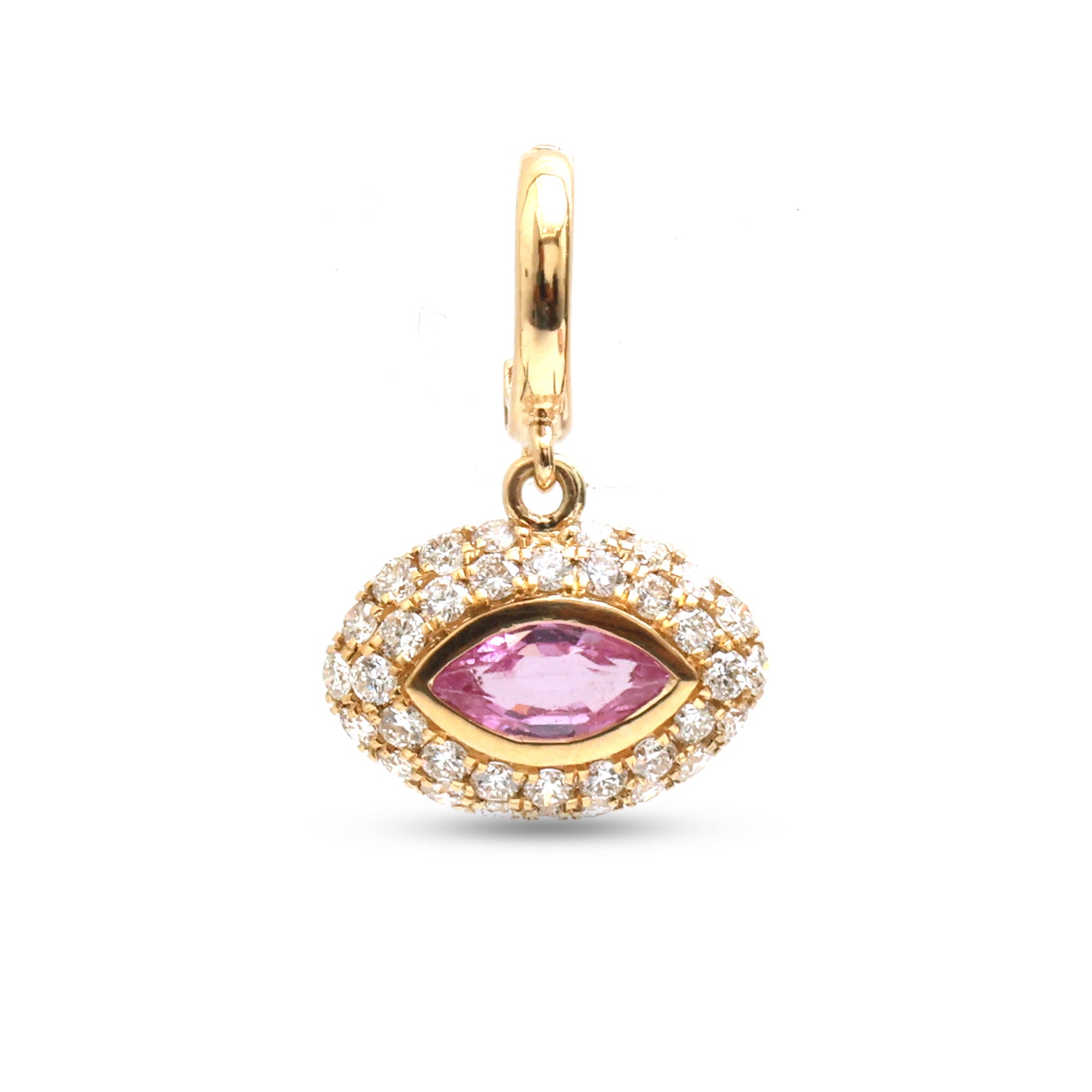 JPPD-1478/13668 Pink Sapphire Diamond Pendant | 18K