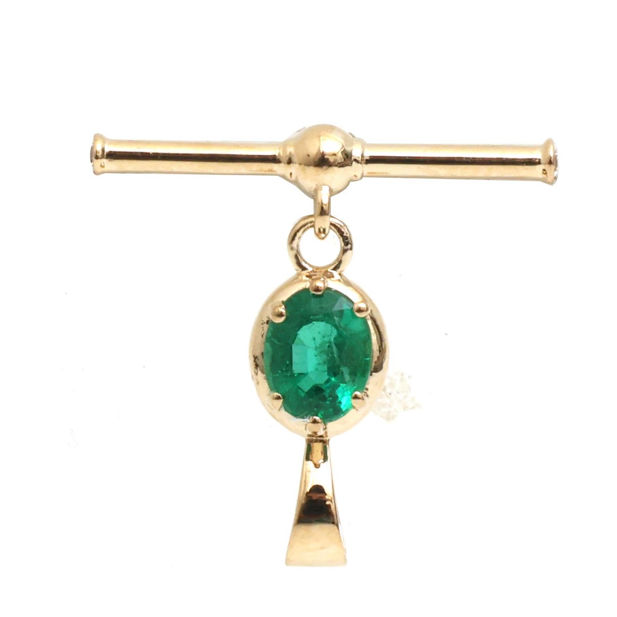 JPPD-1481/13678 Diamond Emerald Pendant | 14K