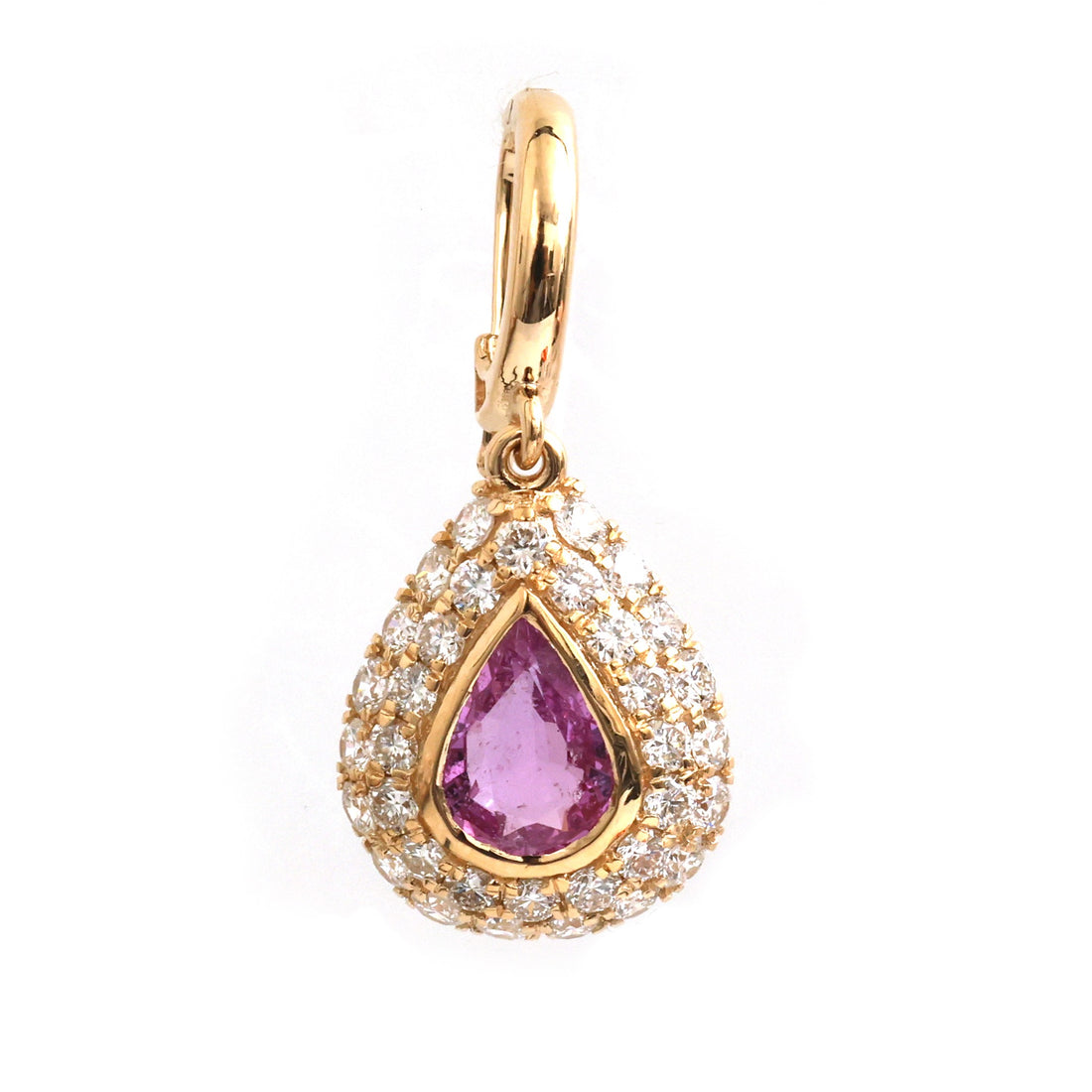 JPPD-1487/13732 Pink Sapphire Diamond Pendant | 18K