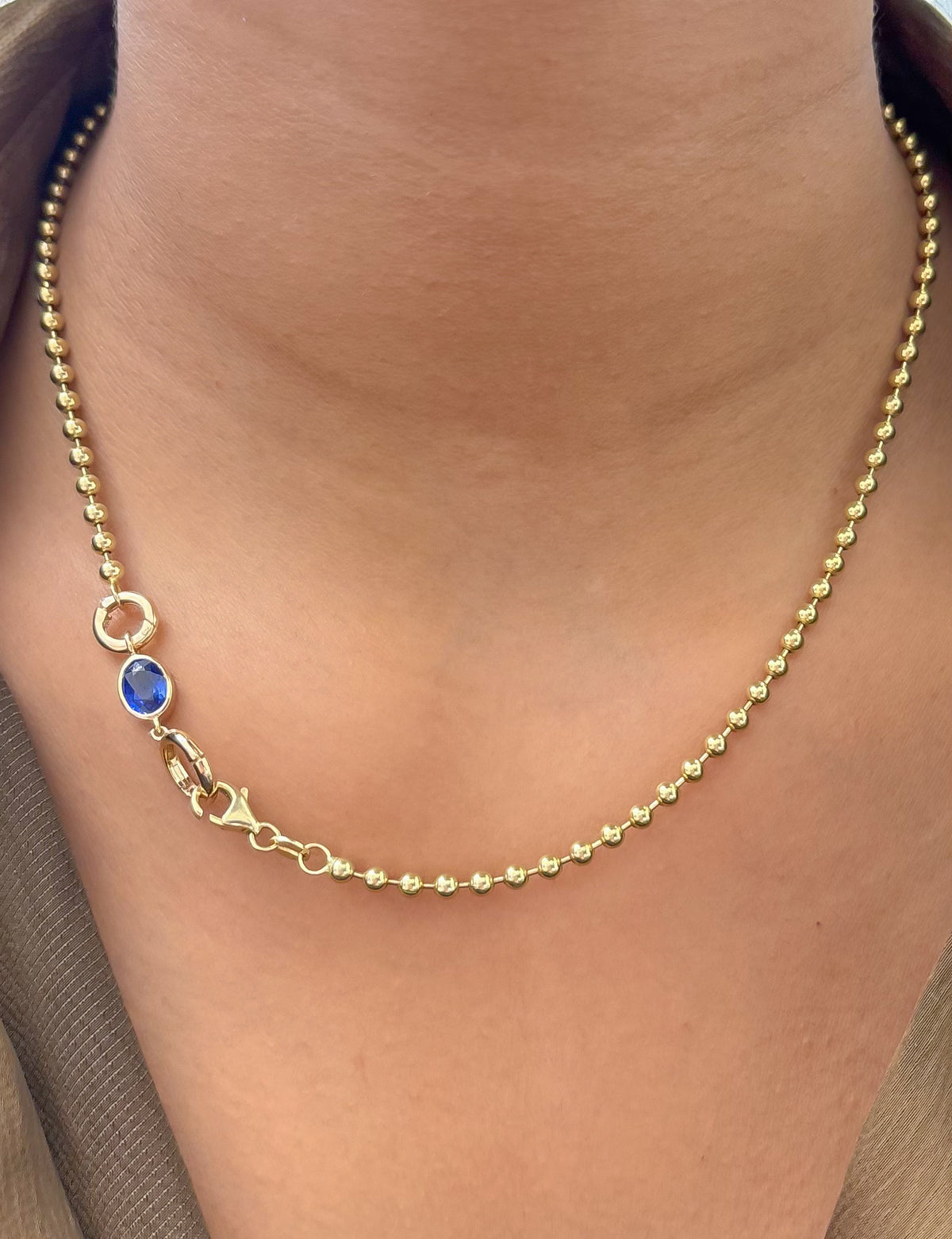 JPPD-1513/13876 Blue Sapphire Pendant | 14K